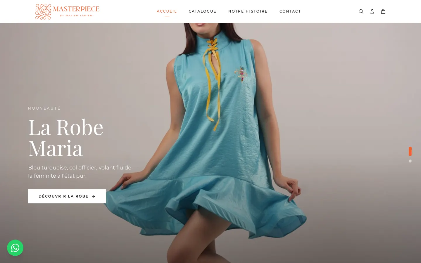 Boutique Masterpiece réalisée avec Sellio